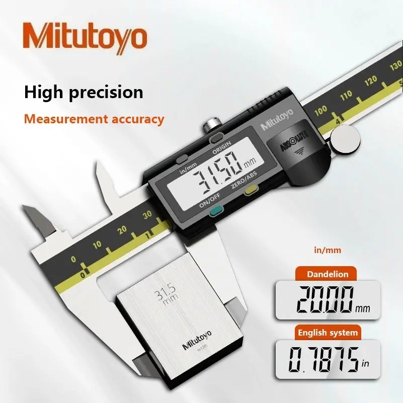 New 500-197-30 Mitutoyo Digital Caliper | 0-6" (200mm) | Absolute Encoder US