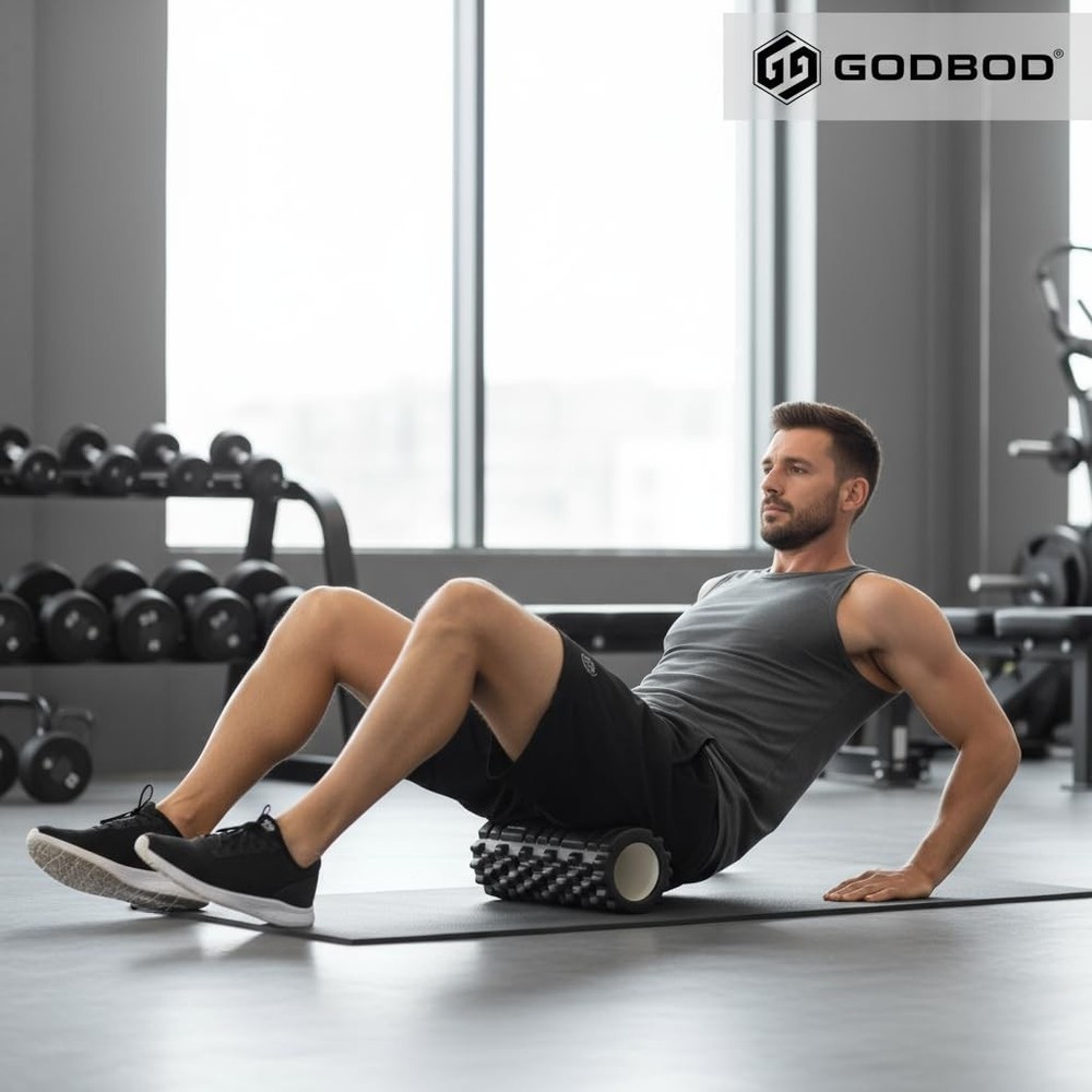 Strong Foam Roller - Deep Tissue Medium Density Muscle Massager with Myofasci...
