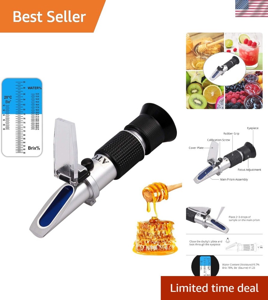 Advanced 3-in-1 Refractometer with Automatic Temperature Compensation
