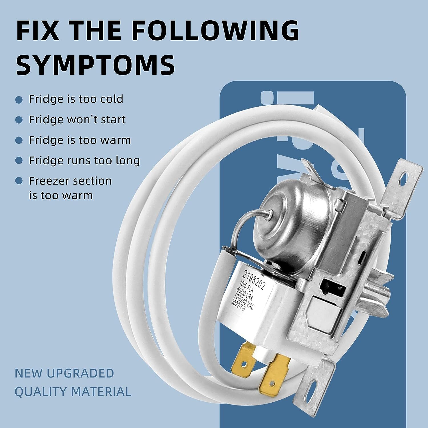 WP2198202 For Whirlpool Replacement Temperature Cold Control for 2198202