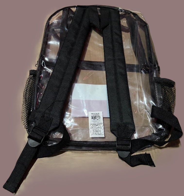 Clear Backpack Texas Flag