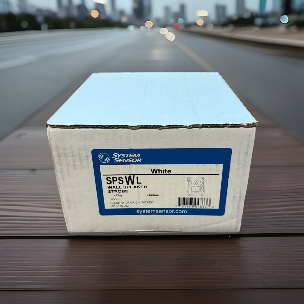 System Sensor SPSWL Wall Mount Speaker Strobe - Clear Lens, White New