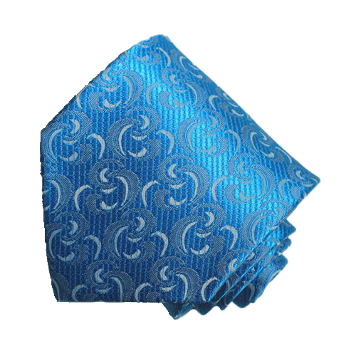Men's dark navy paisley patterned neck tie