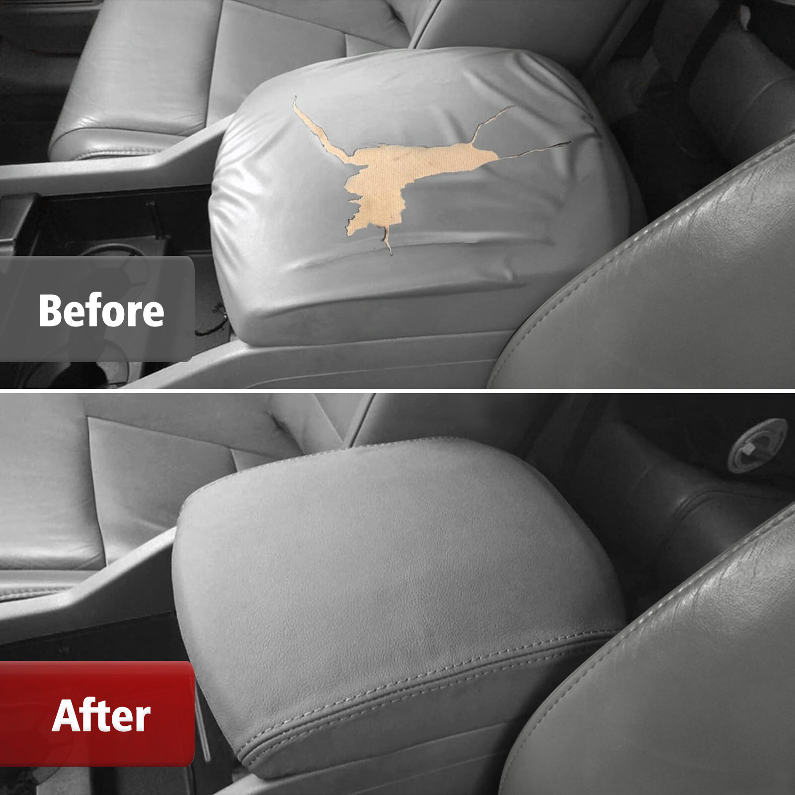 Fits 2009-2015 Honda Pilot Center Console Lid Armrest Replacement Cover Gray