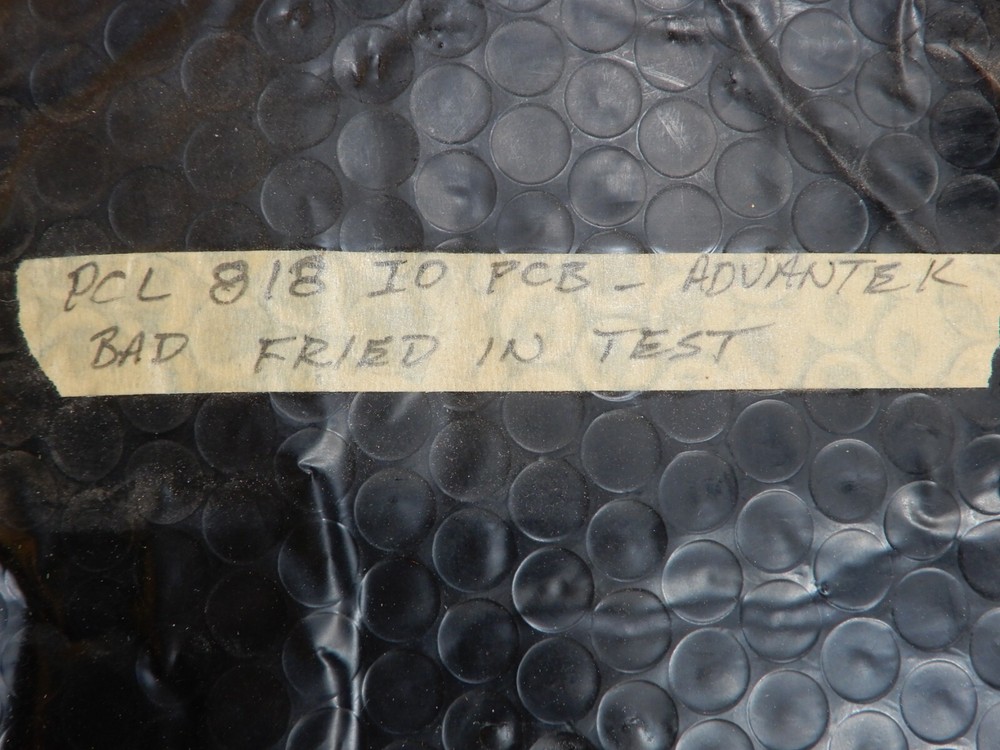 Advantech PCL-818L DAQ Card Fried During Testing AS IS