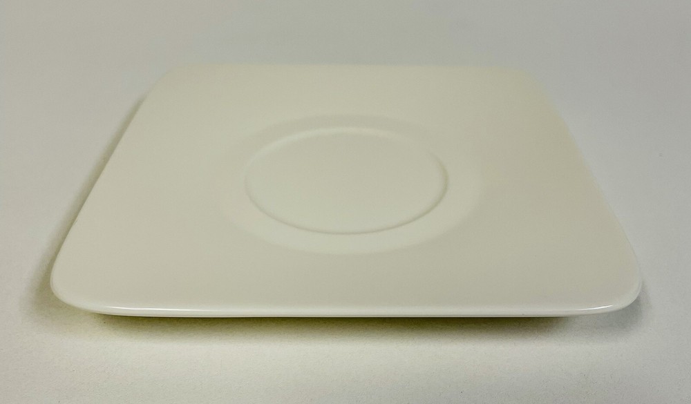 Studio D Lido Pattern 0706 Square Off White Teacup Saucer
