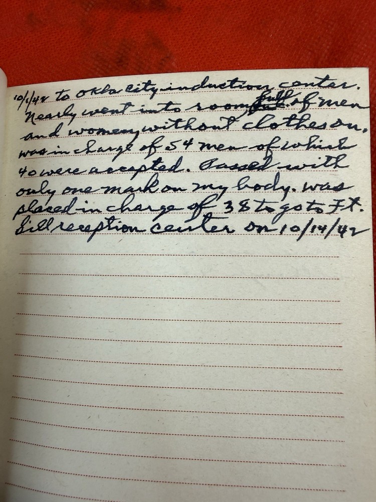 Original WW2 US Soldiers Wartime Diary & Dog Tags Named Grouping