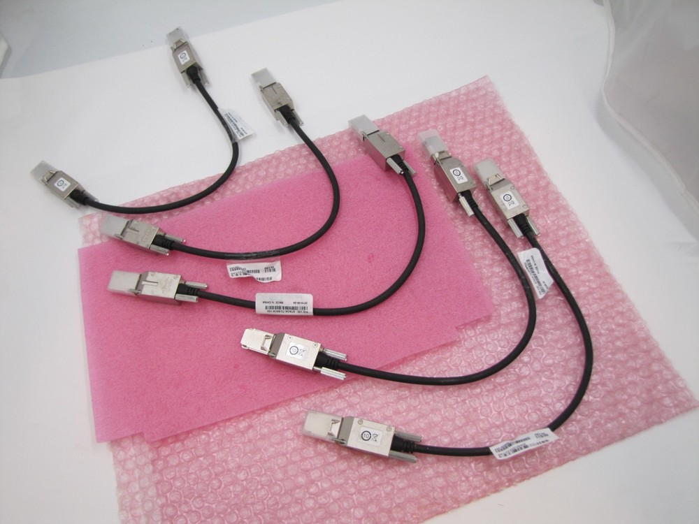 Lot of 5 - Cisco STACK-T2-50CM V03 Stacking Cable