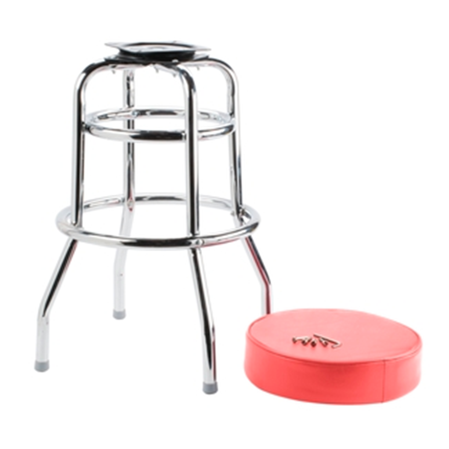 Commercial Vinyl Swivel Bar Stool Counter Height Indoor Seating Resto Bar Pub