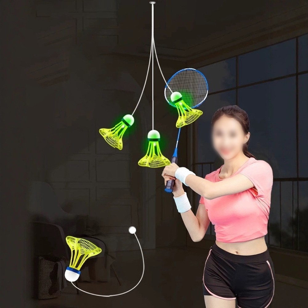 Automatic Badminton Rebound Trainer with Easy Fix Wall and Ceiling Mount