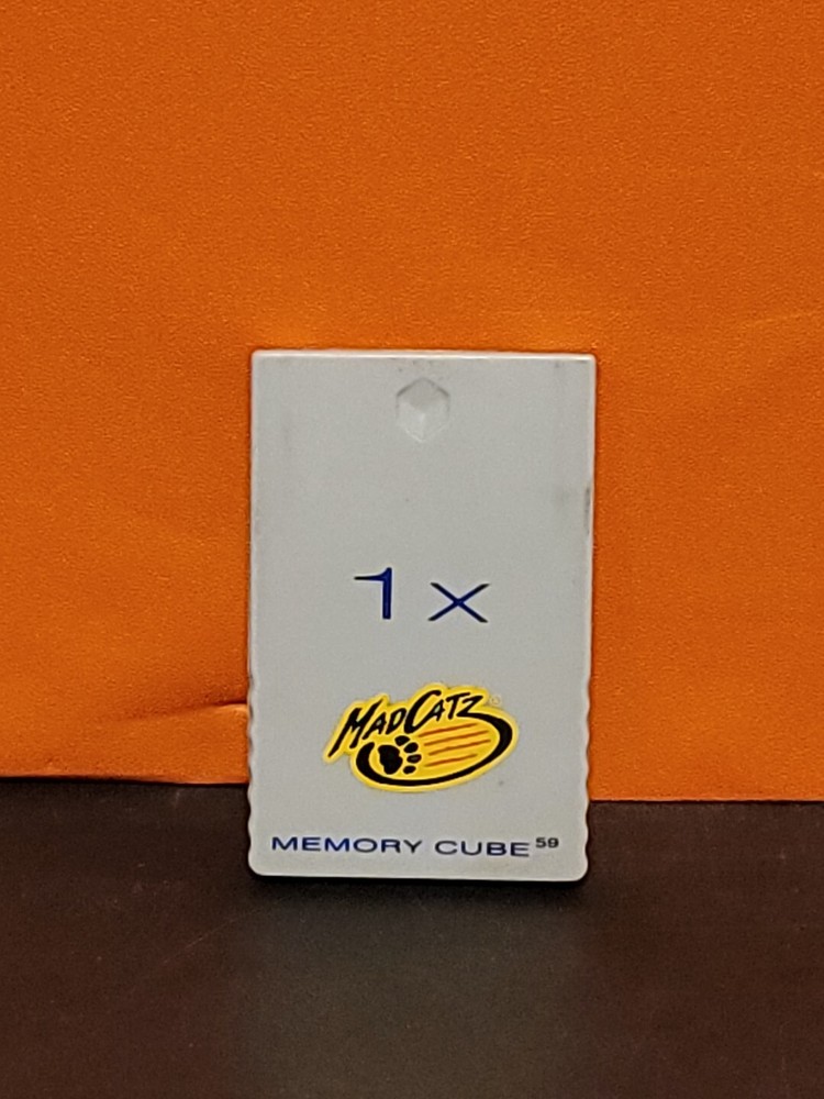 2004 Grey 1 x MadCatz Memory Cube Gamecube Memory Chip Card ~ Tested & Working