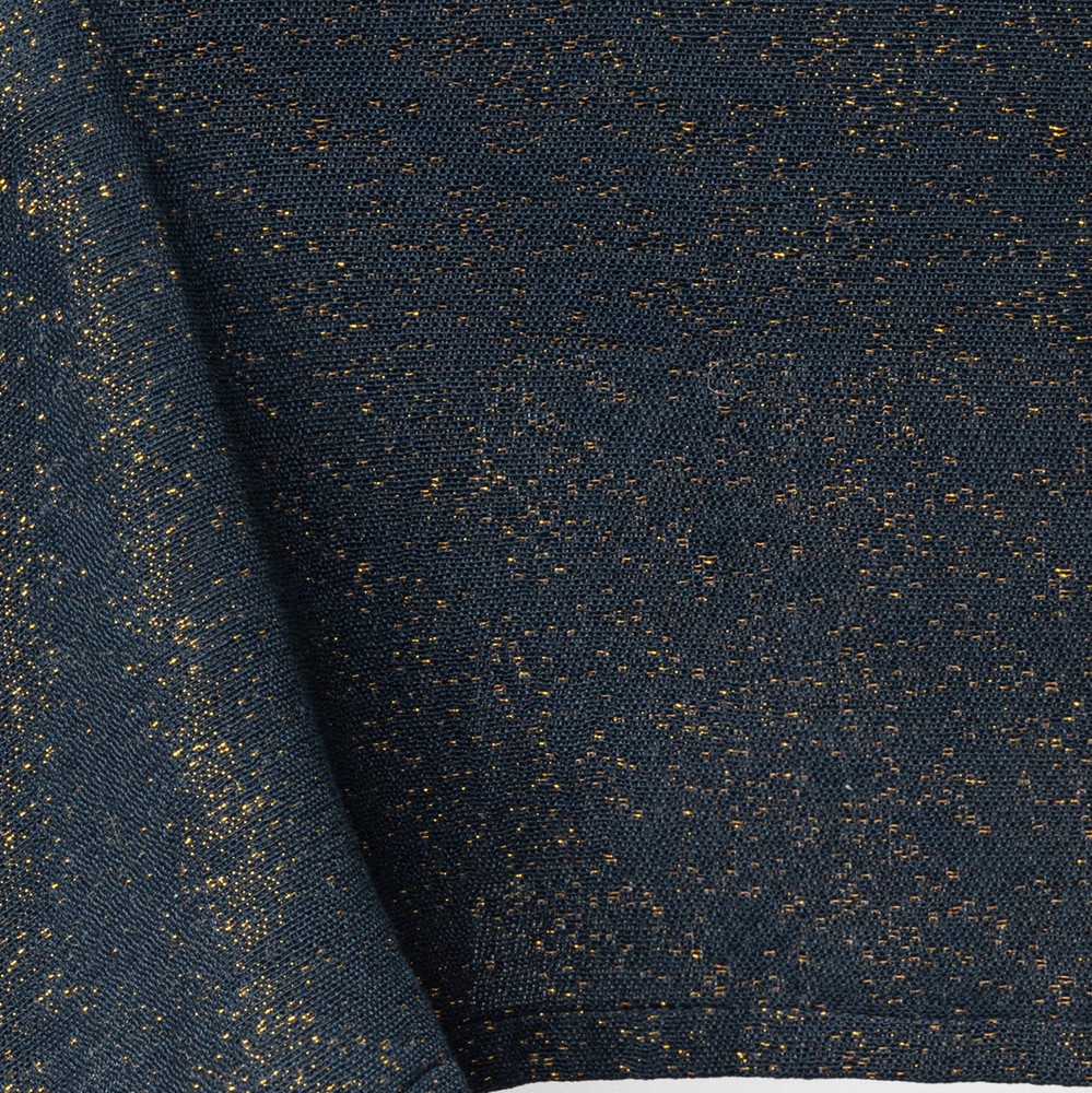 70" Round Tablecloth, Navy and Gold Celestial