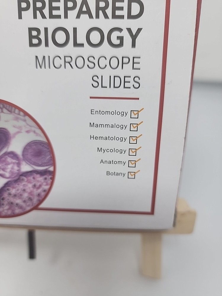 AmScope PS25 Prepared Microscope Slide Set for Basic Biological Science