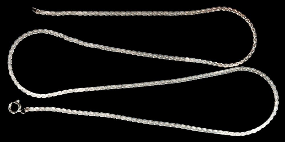 Sterling Silver Solid Serpentine Chain 18” 2mm NEW