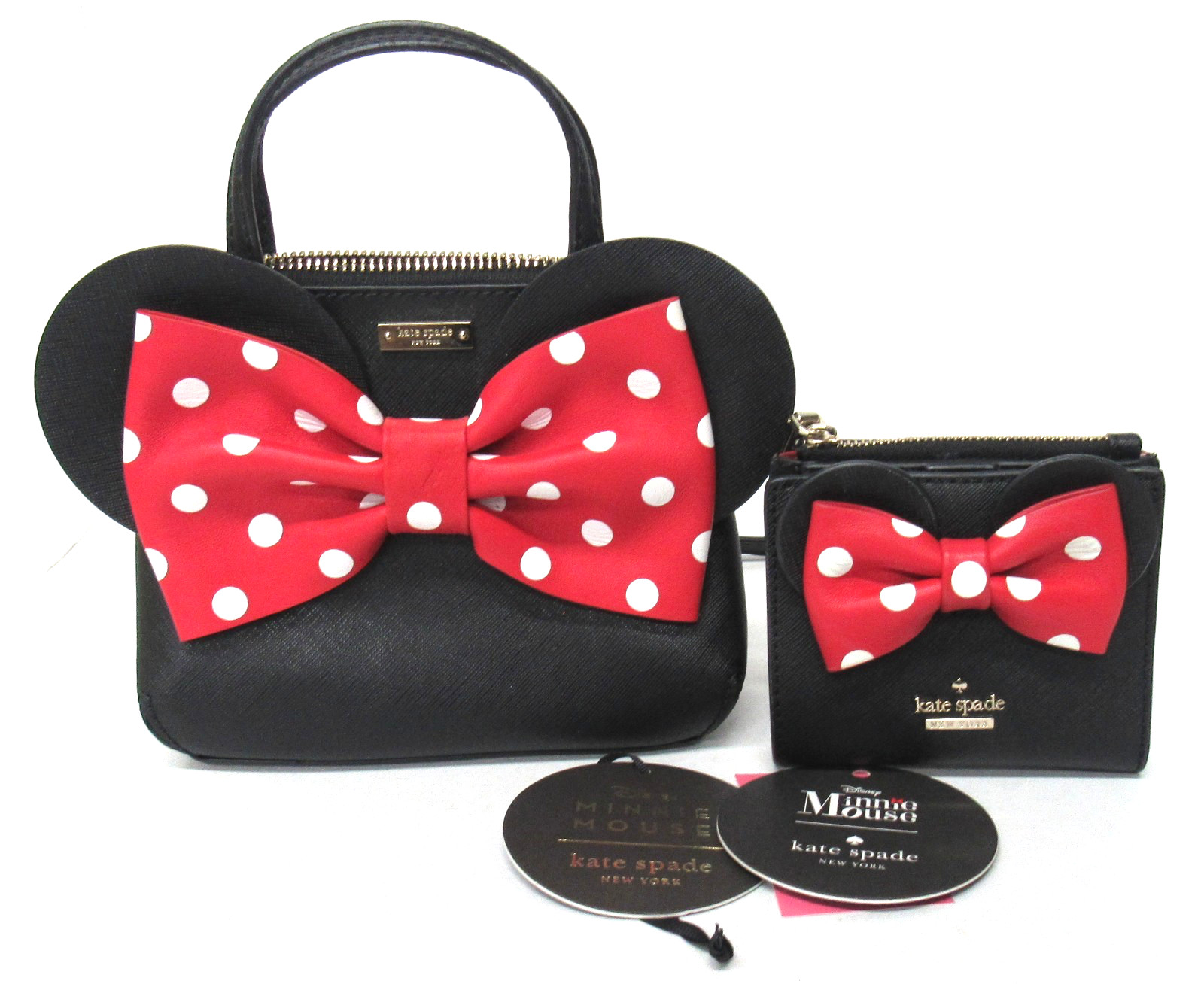 Kate Spade New York X Disney Minnie Mouse Polka Dot Bow Purse & Wallet Crossbody