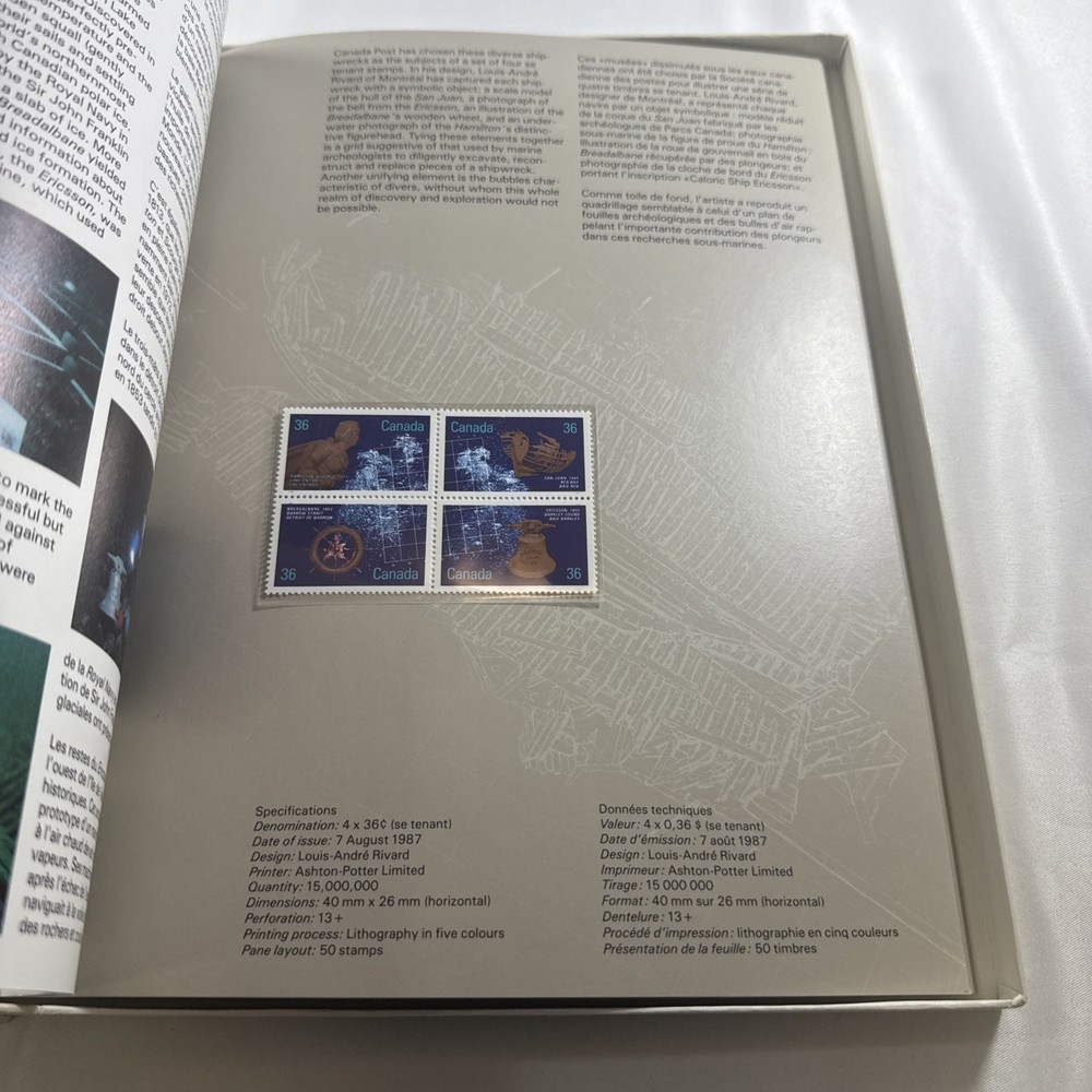 1987 Canada Post Yearbook Annual Official Stamp Issues - COMPLETE & MNH Set