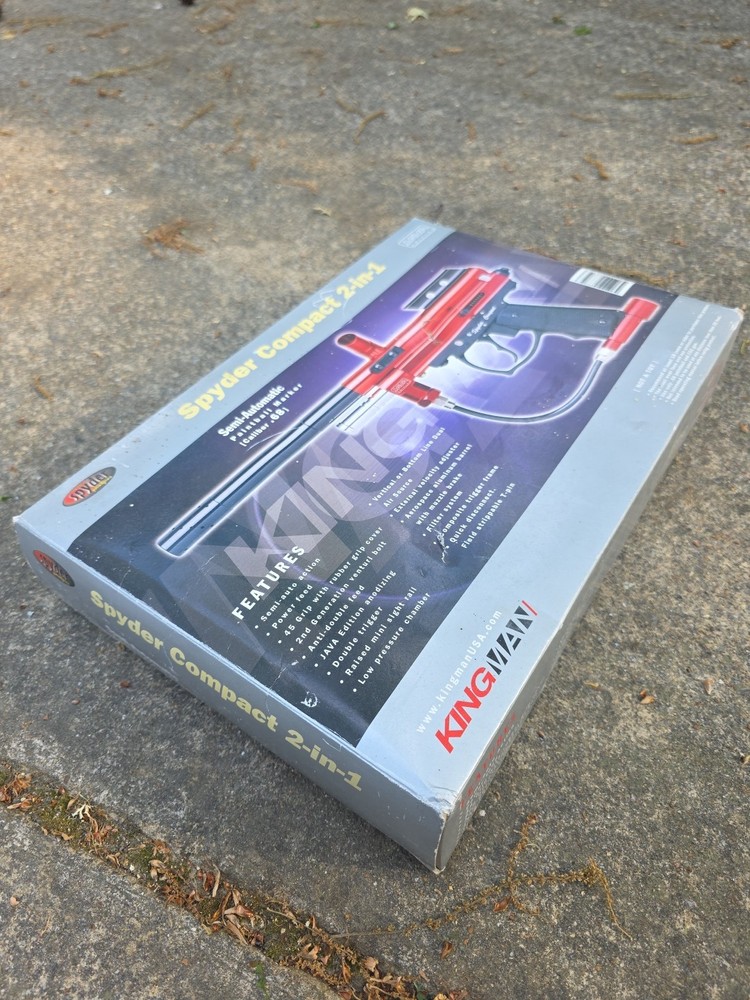 Red Java Edition Spyder Compact 2-In-1 Paintball Gun & Barrel