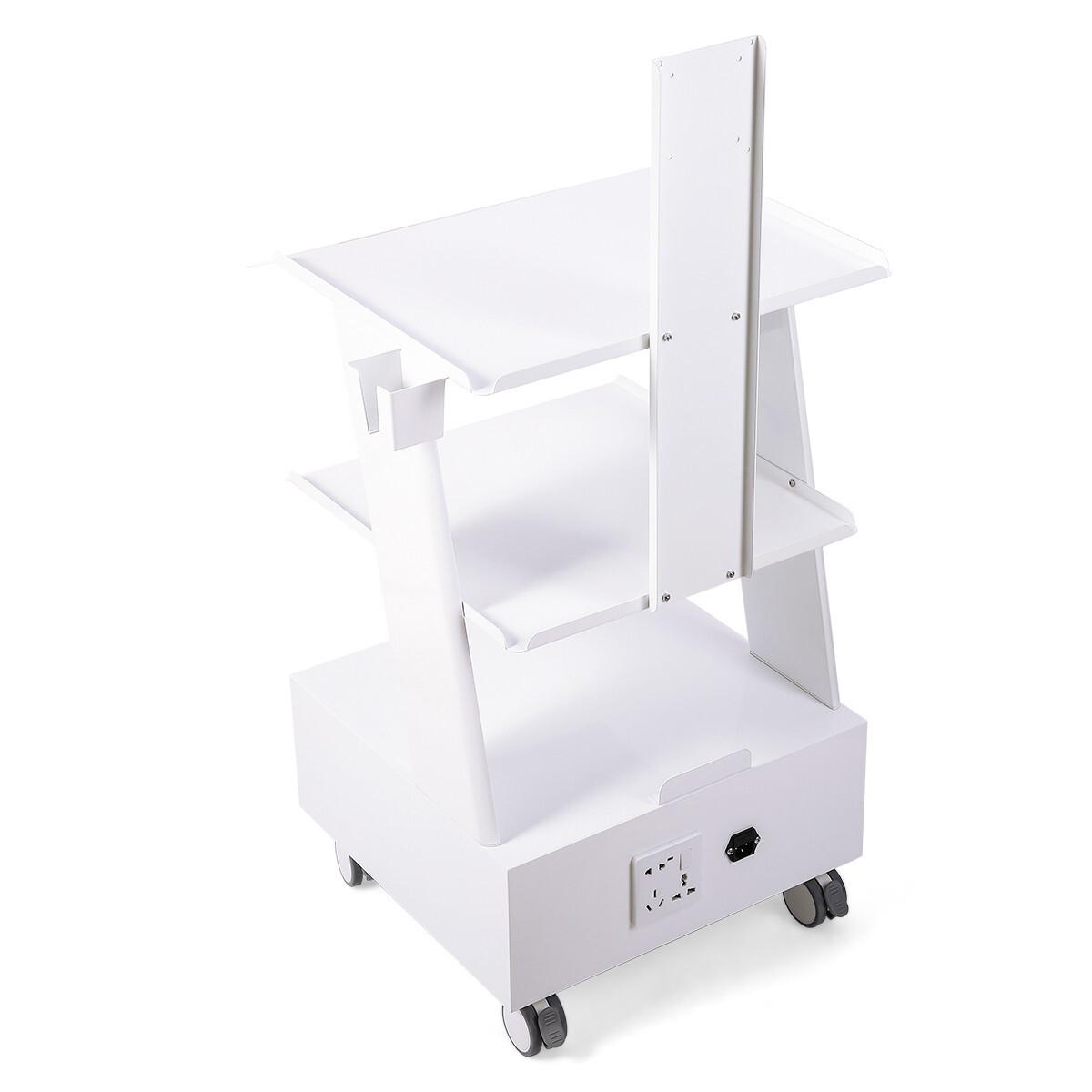 Dental Medical Cart Mobile Instrument Trolley Stand fit for Intra Oral Endoscope