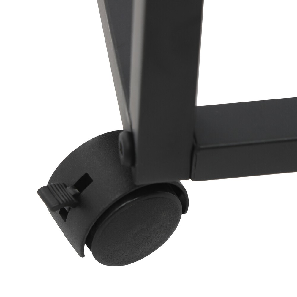Black Painting Drying Rack with Storage, 4 Wheels for Easy Mobility