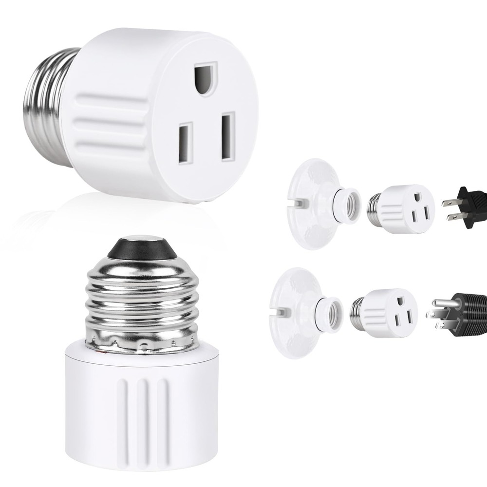 Outlet Light Socket  in Outlet Socket,E26 Light Bulb to Outlet Socket