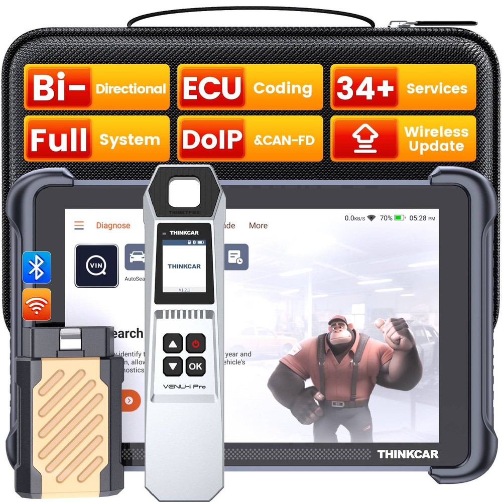 ThinkScan 689BT + TPMS Dual Function OBD2;TPMS Scanner;ECU Coding USA