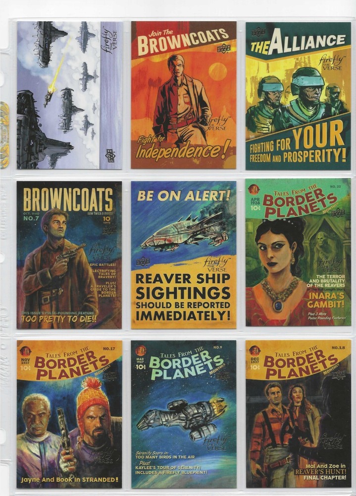 2015 Upper Deck Firefly the Verse pick your base cards complete your set singles