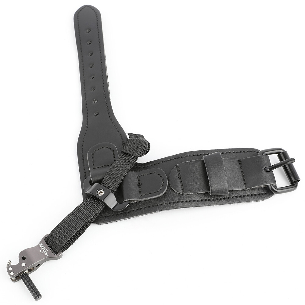 Archery Wrist Release Aids Caliper Adjustable Strap Shooting Trigger Compoundbow