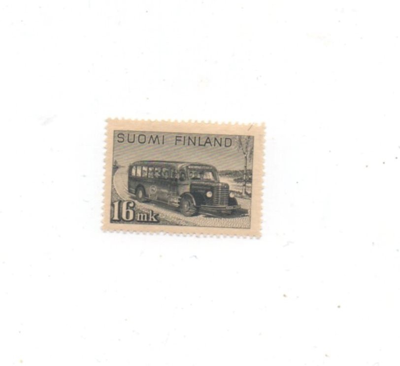 Finland mh mint hinged Scott 253 bus