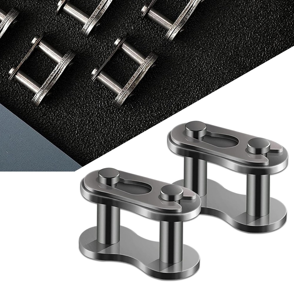420 Roller Chain Master Link 10 Pack Heavy Duty Black