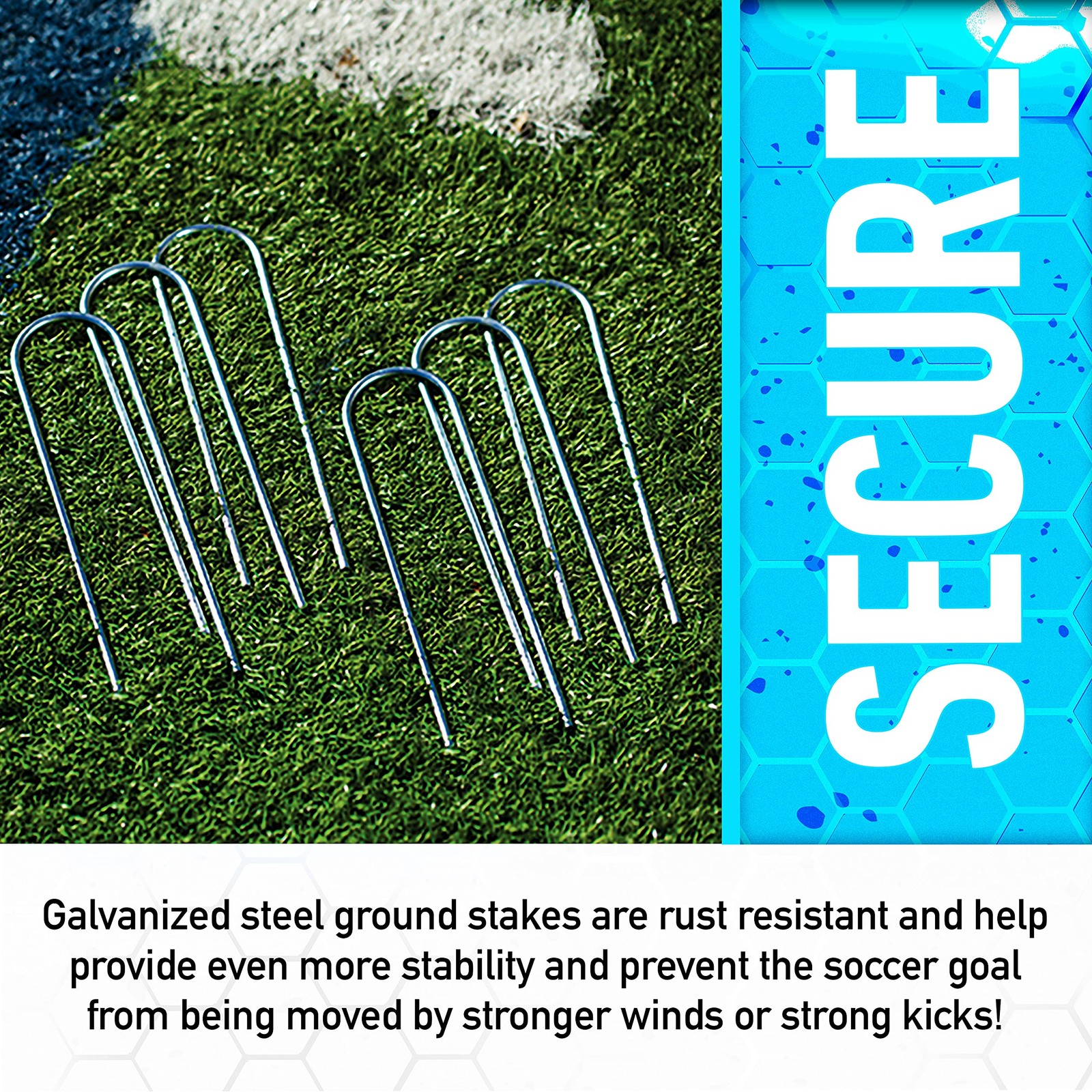 Franklin Sports Premier Soccer Goal, Black, 12 x 6