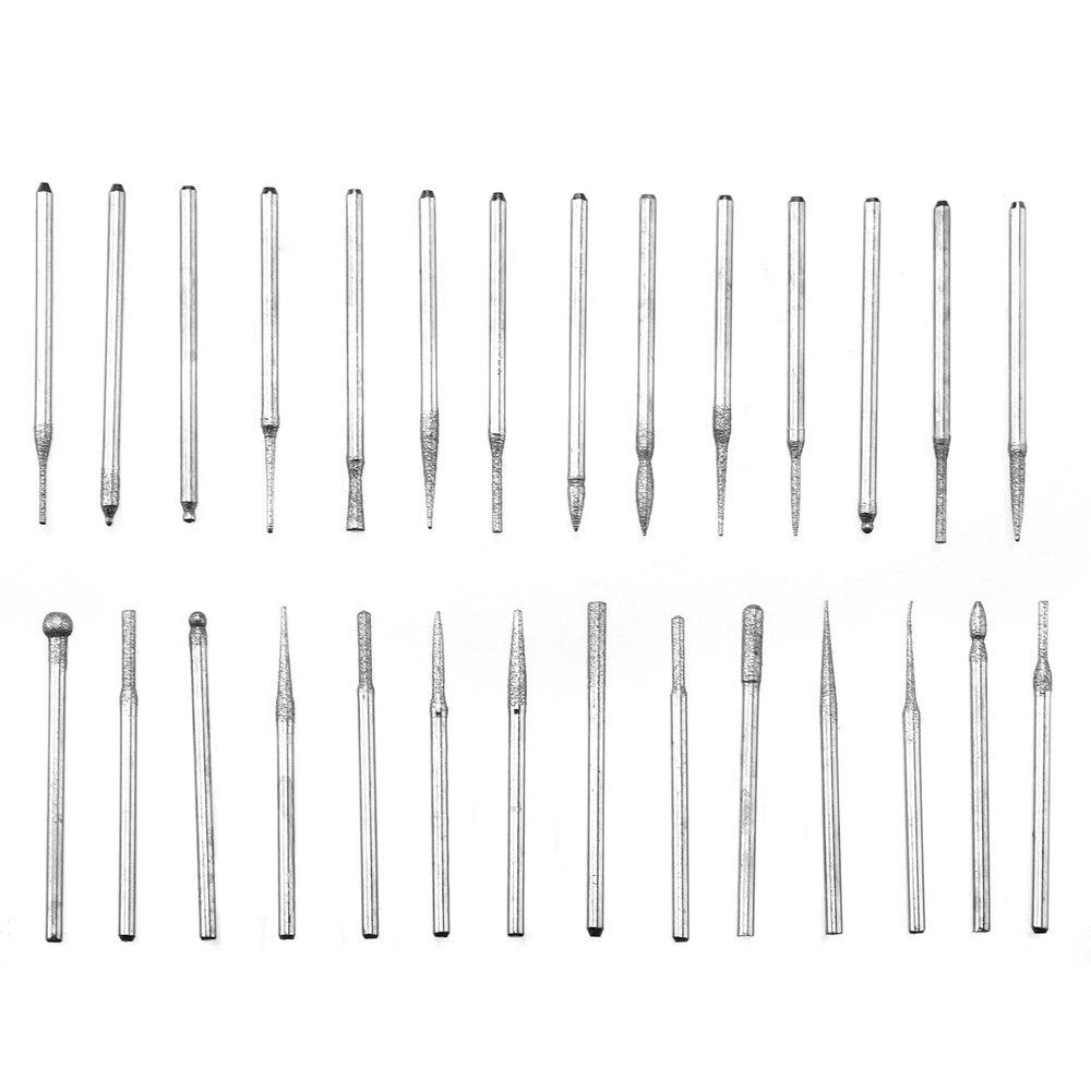 90Pcs Diamond Burr Bits Drill Set Rotary Multi Tool Accessories Kit US Fast Ship