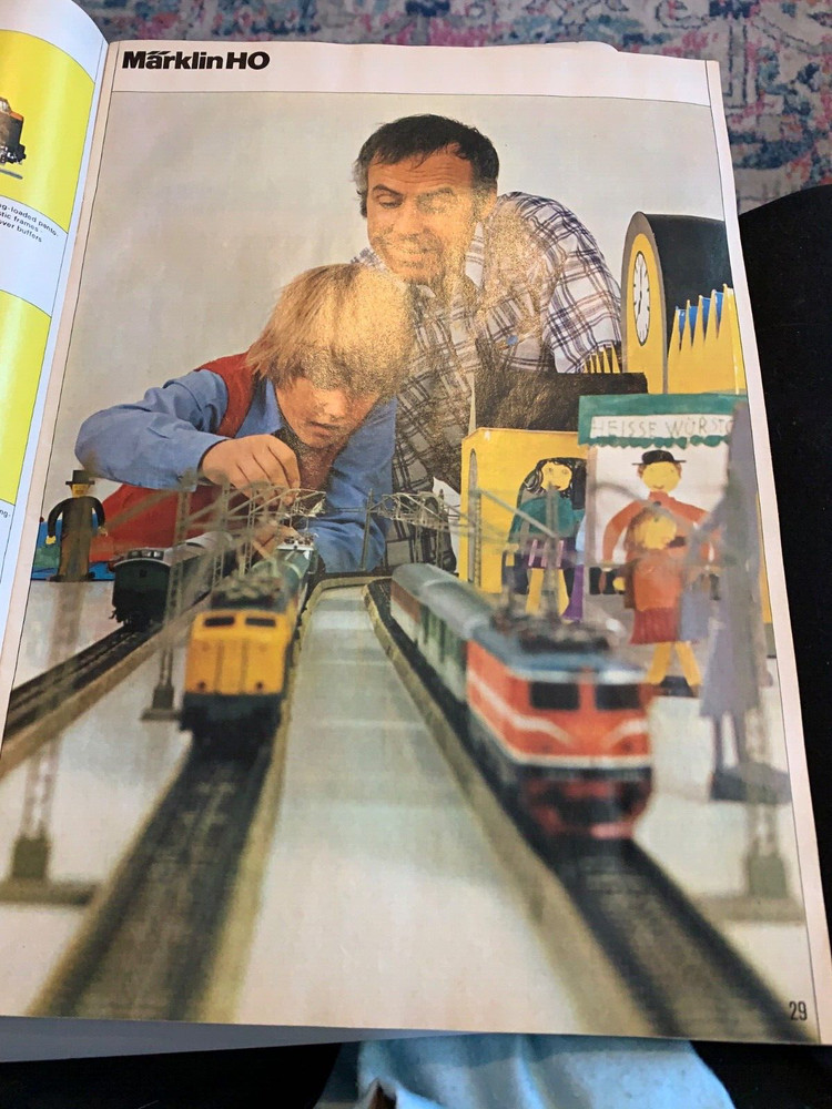 1973 Marklin E model train brochure in English