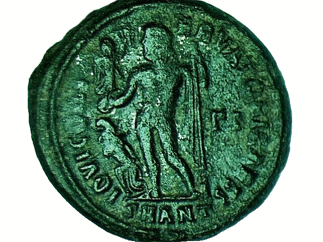 CONSTANTINE I 307-336AD. Jupiter Captive Victory #59