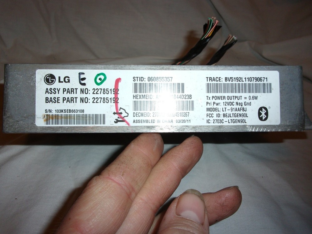 2011 Equinox Chassis Control Module PART# 22785192