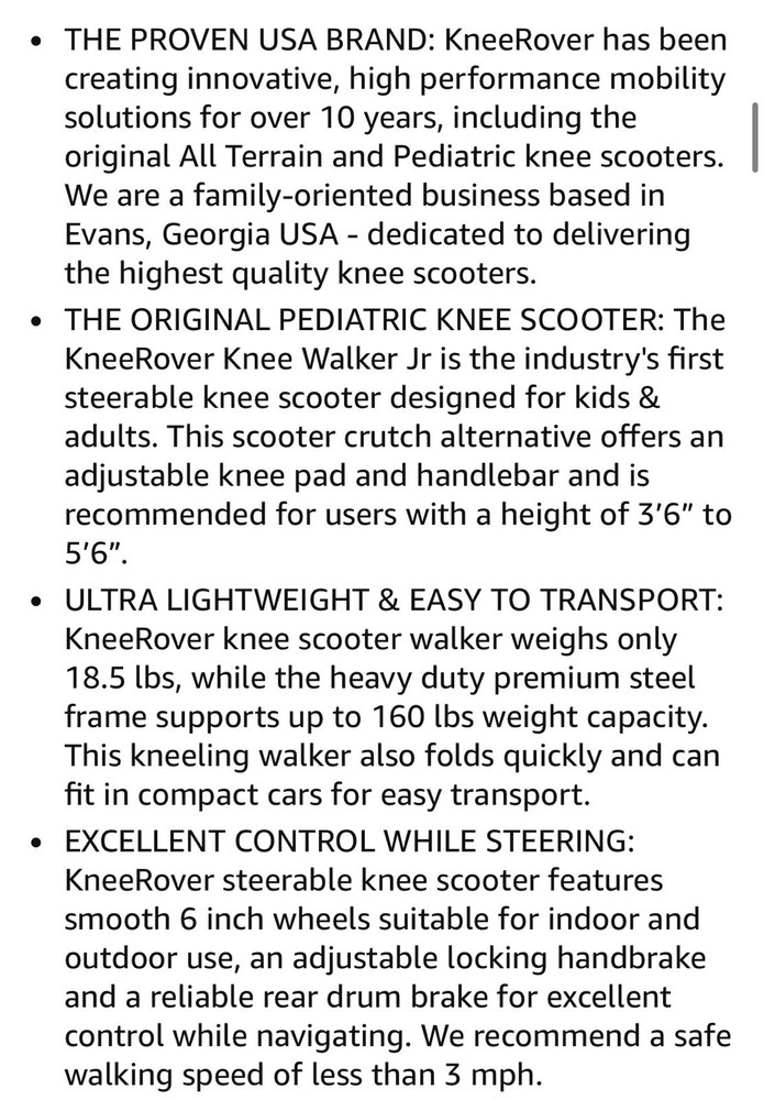 knee rover scooter