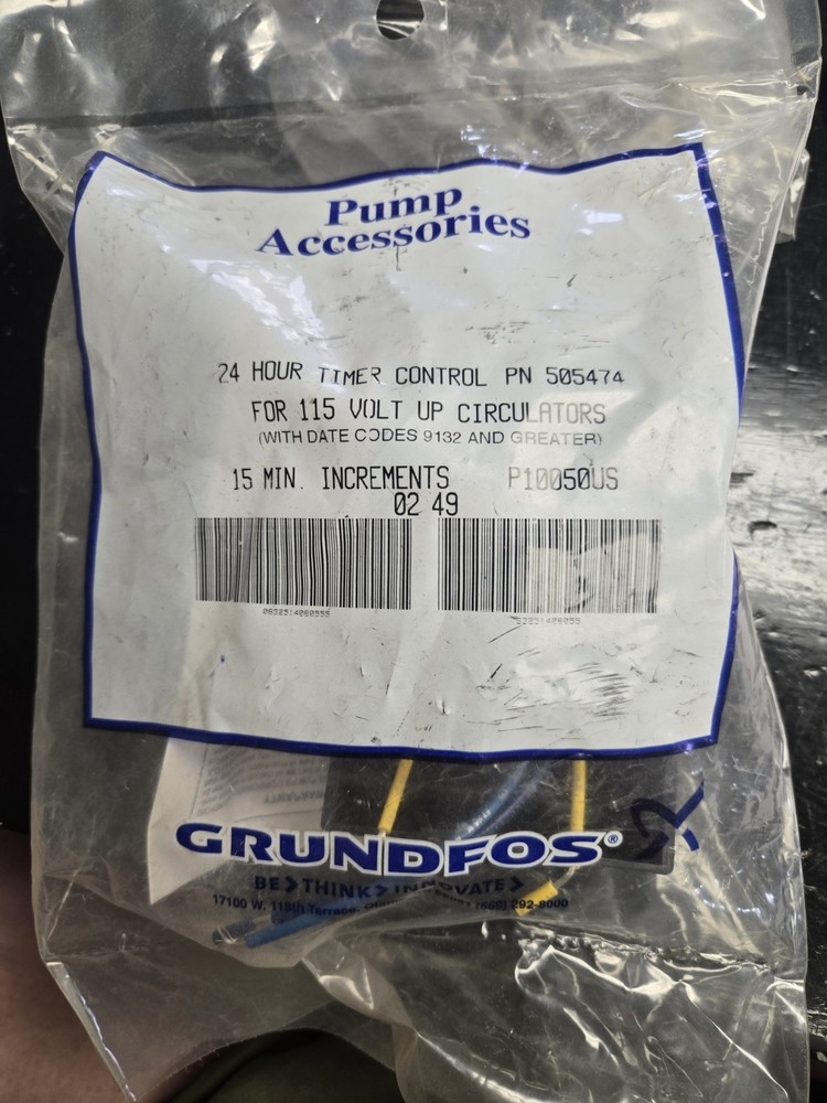 Grundfos 505474 24hr Timer Control