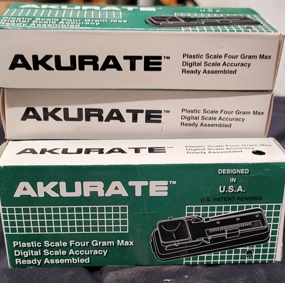 AKURATE Plastic Scale Four Gram Max Digital Scale Accuracy Ready Assembled USA