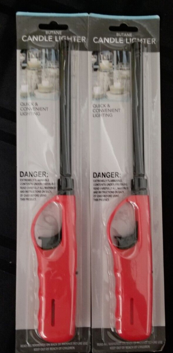 2 BBQ Grill Multi-Purpose Long Stem Lighters  Fire Place Candles Lighter