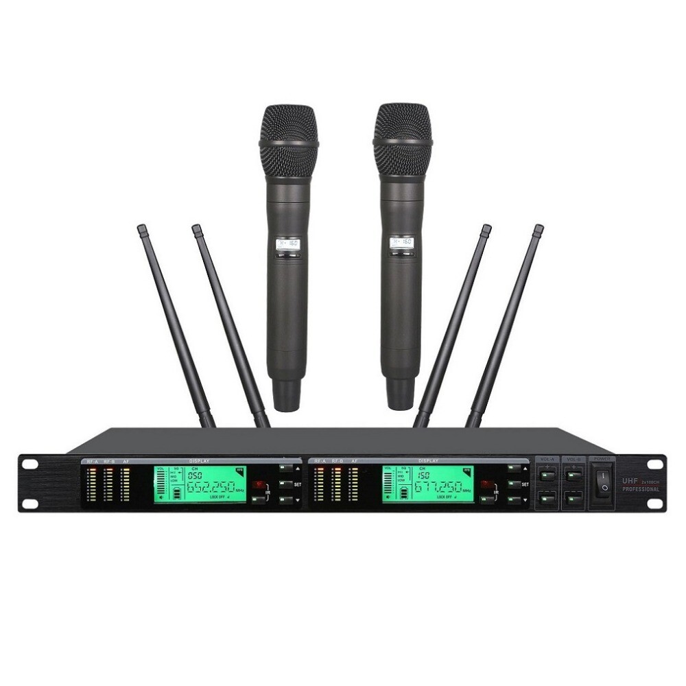 Dual True Diversity Cordless Microphone for UR24D Wireless mic Handheld System
