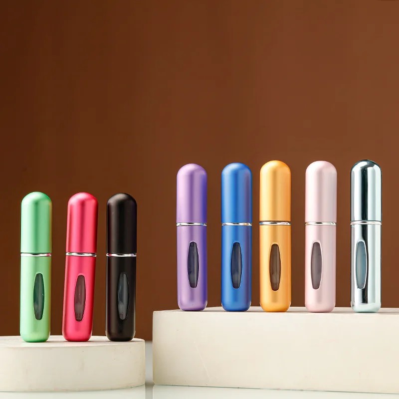 5ml 8ml Refillable Perfume Atomizer Spray Bottle Portable Travel Mini Case
