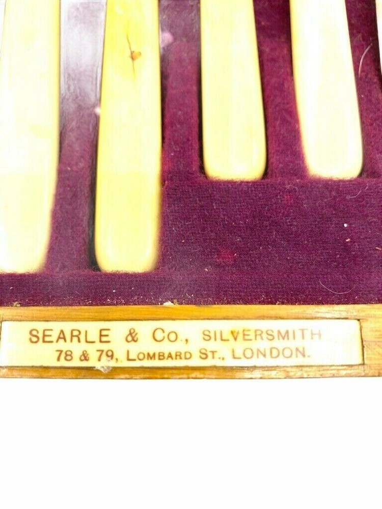 British Grenadier Guards Named Officers Cased Fish Silverware Set Flatware