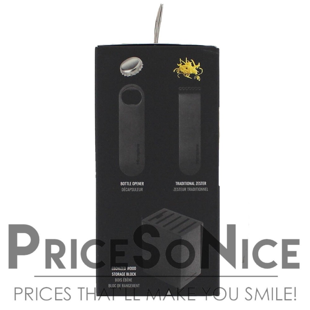 Microplane Bar Tools 6 Piece Cocktail Set, Matte Black, MSRP $110
