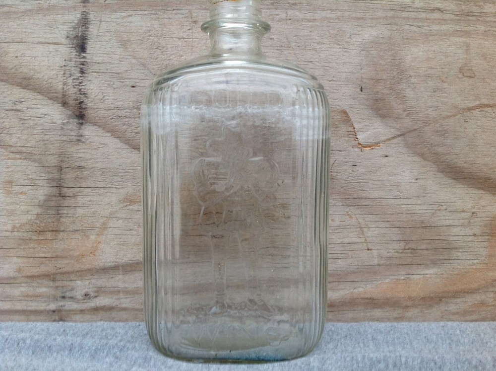 Guild Wine Embossed Glass Bottle