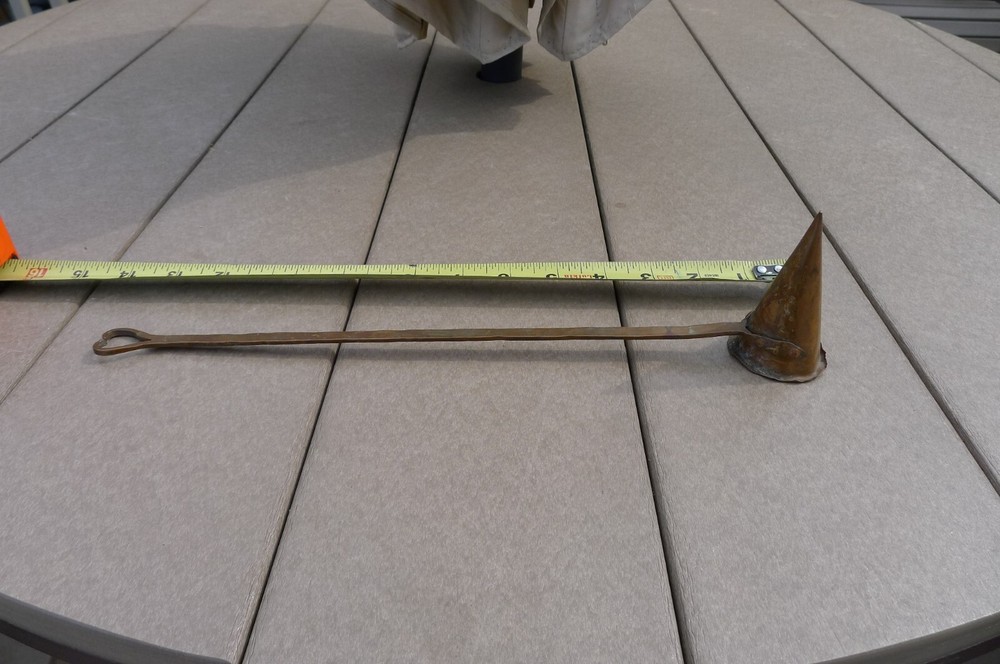 HAND WROUGHT COPPER CANDLE SNUFFER