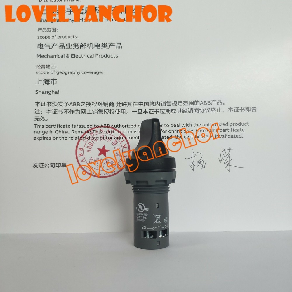 1PC ABB C3SS2-10B-20 2NO Compact Selector Switch 3-pos Return to B Short handle