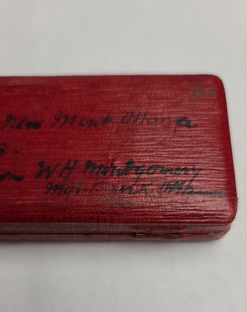 Canada 1908 Specimen Set Box / Case personalized from Manager Bank Ottawa