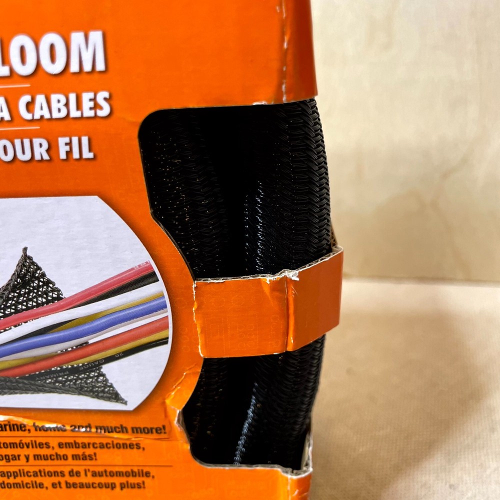 Dorman 86605 Black 3/4"D 8Ft Split Braided For Added Strength & Flexibility Loom