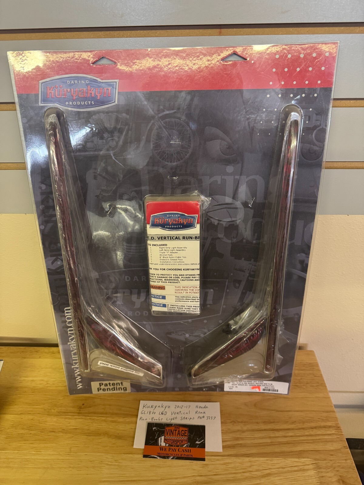 Kuryakyn 2012-17 Honda GL1800 LED Vertical Rear Run - Brake Light Strips  # 3237