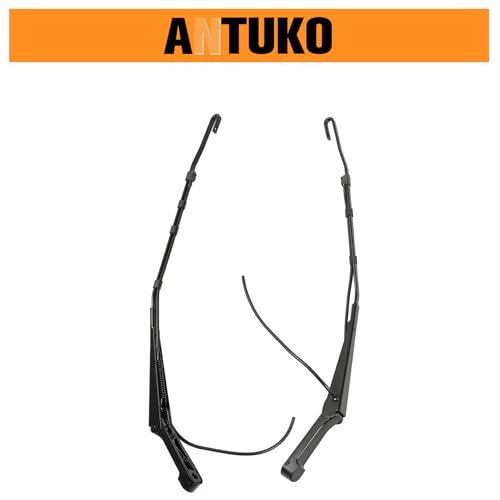 2-Pack Front Left and Right Windshield Wiper Arm Black Replacement for 2004