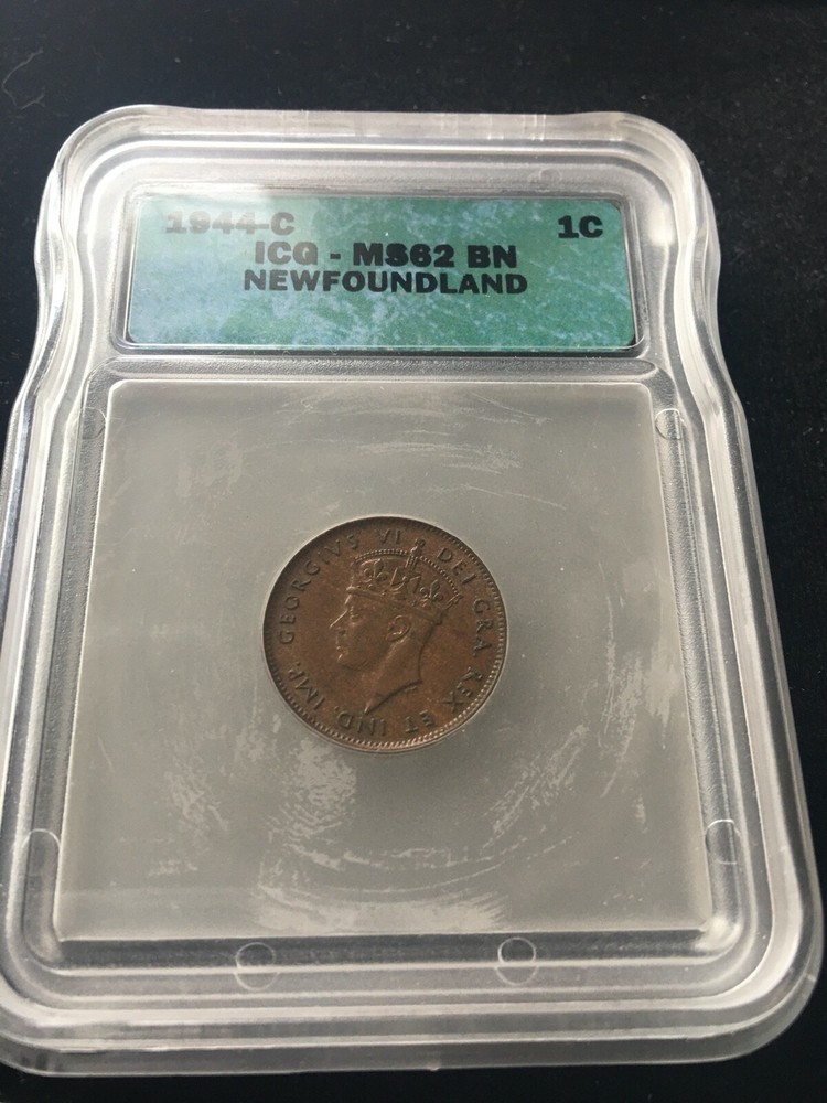 1944c  ICG Graded Newfoundland, ¢1 Cent**MS-62**